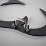 Wallity World Map Silhouette Escultura de pared de metal negra